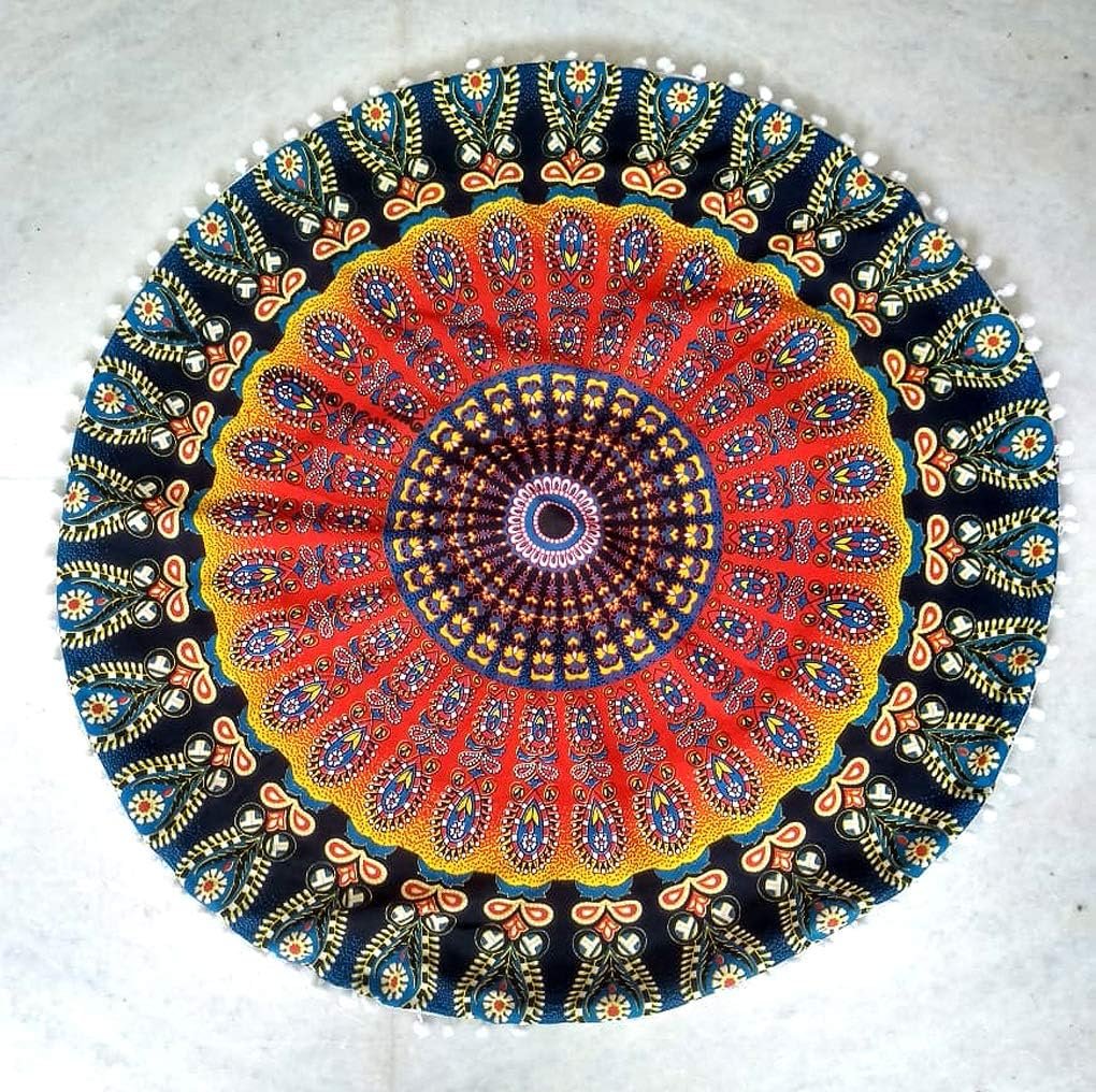 Cojín mandala en el hogar